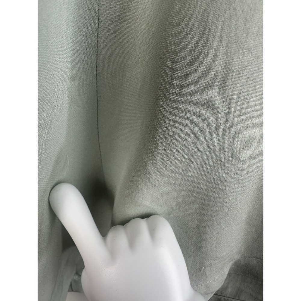 Eileen Fisher 100% Silk Button Front Blouse Size XL Minimalist Luxe Top *Flawed - Picture 13 of 16